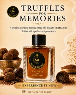 Indulge in an elite luxury perfume crafted from rare ingredients. Truffles for Memories delivers an intensely rich, premium quality luxury scent designed for total distinction.